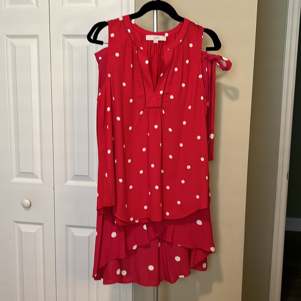 Red & White  Loft  Skirt Set